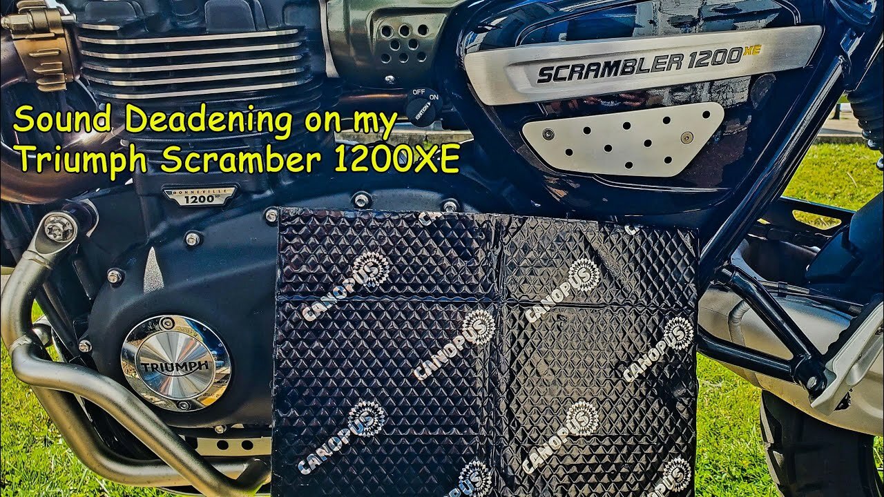 Adding Sound Dampening to my Triumph Scrambler 1200 Skid Plate