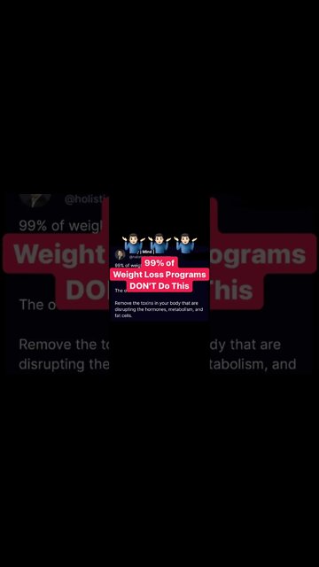 99% of Weight Loss Programs Don't Do THIS!
