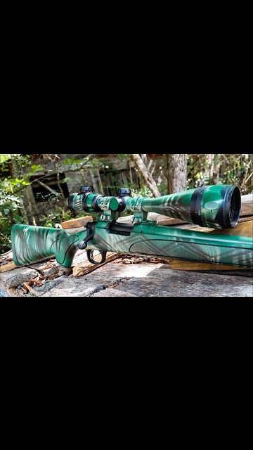 DIY Spray Paint Your Rifle 👍👍