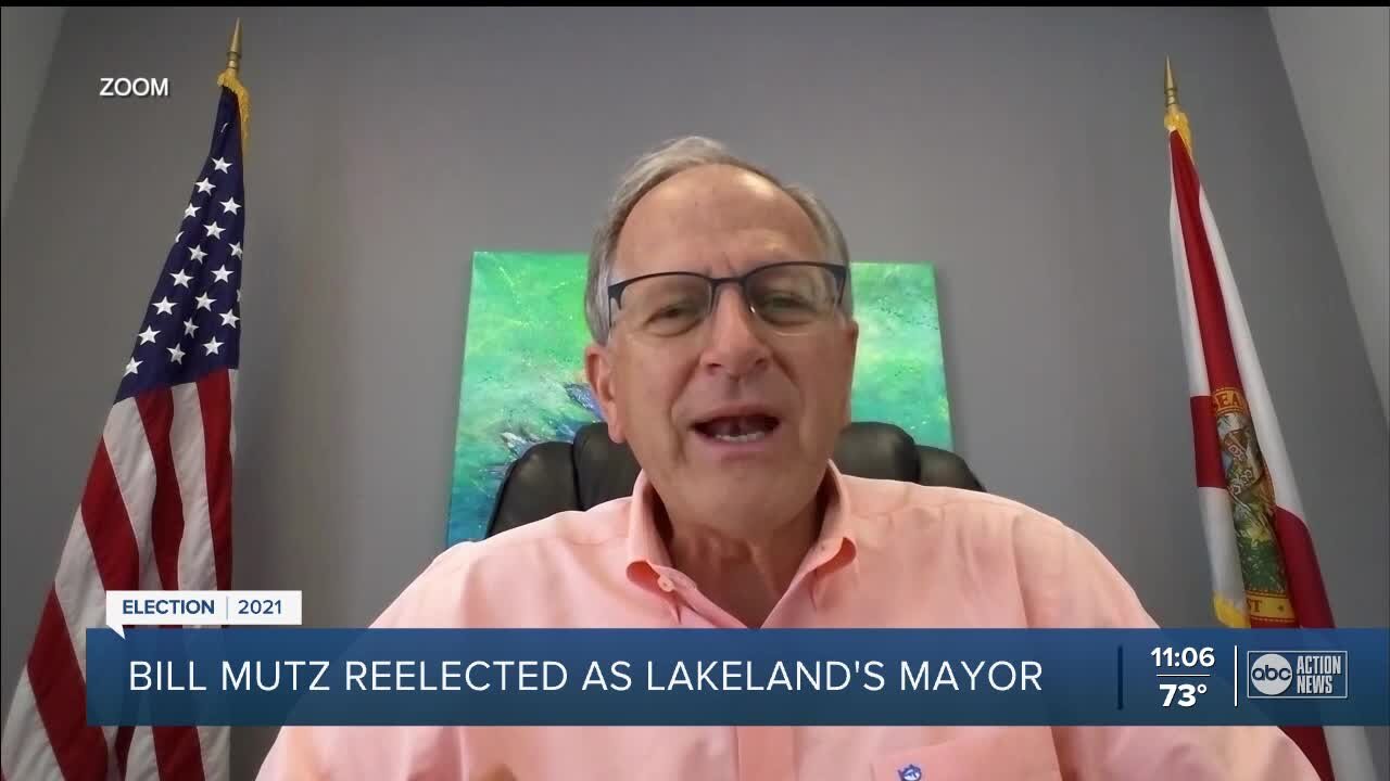 Bill Mutz takes majority of vote to be projected winner in Lakeland mayorial race