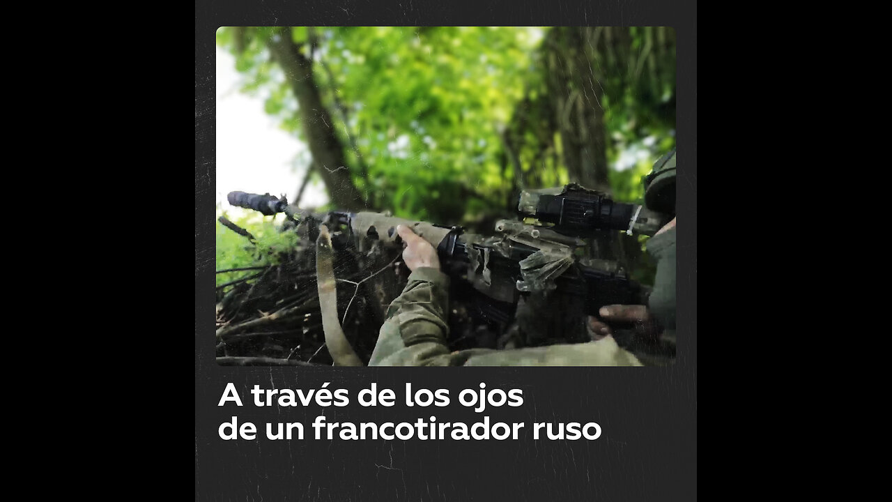 Trabajo de francotiradores rusos bajo fuego de artillería captado en primera persona