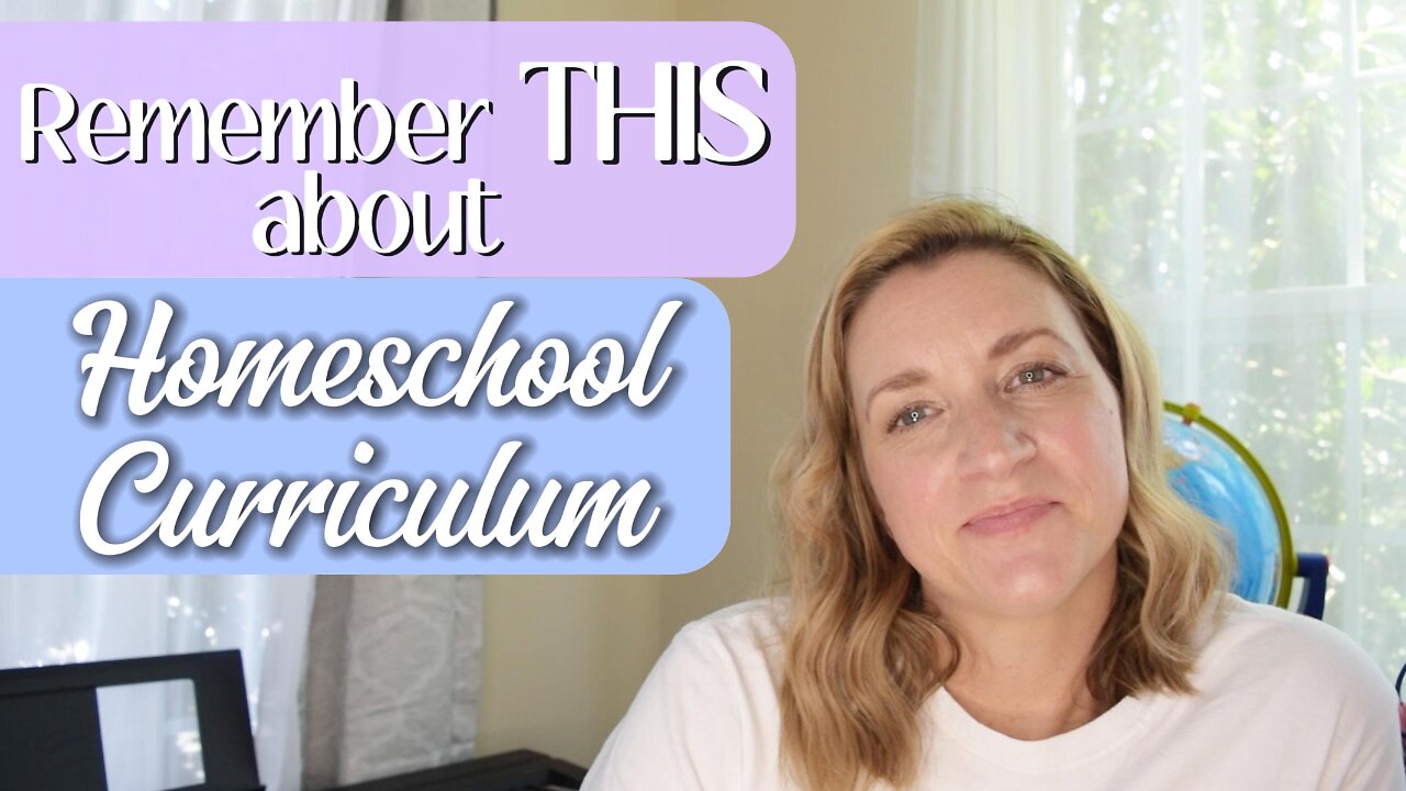 quick reminder about homeschool curriculum! | I have to remind myself of this over and over.