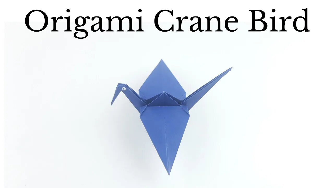 Origami Crane Bird Easy - DIY Paper Crafts