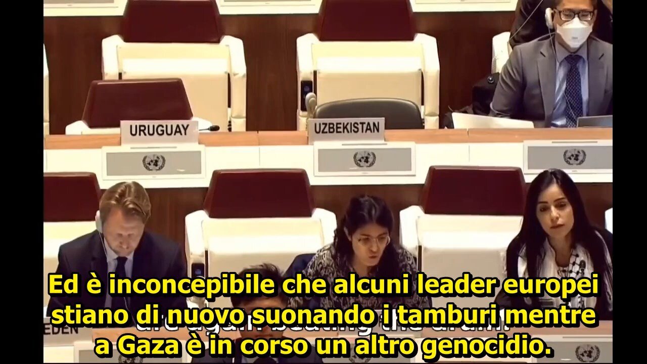 Ginevra 17-11-23 Stato di Palestina. La dignità di un popolo e della sua rappresentante