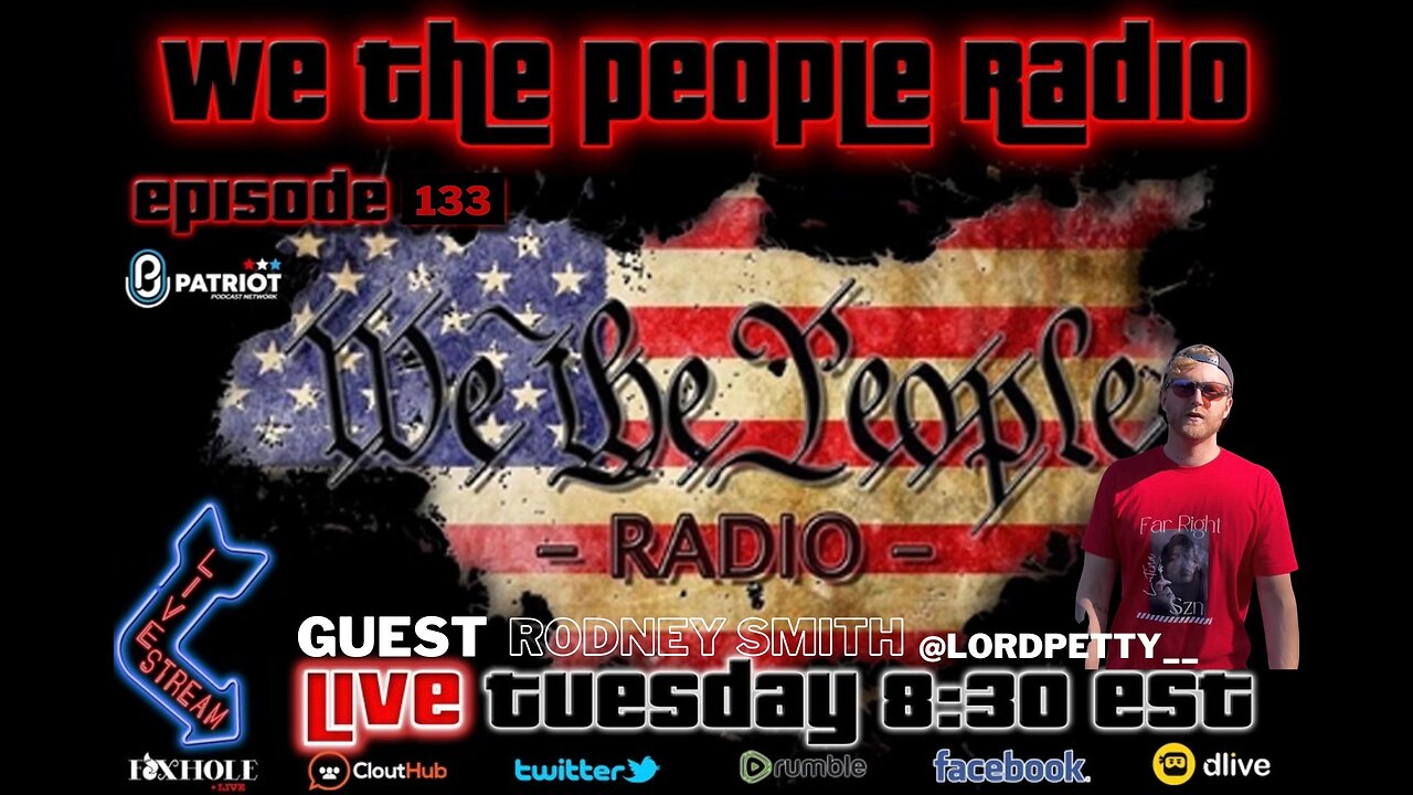 We The People Radio LIVE 12/6/2022 with James, Alan & our guest Rodney Smith aka Lord Petty