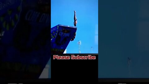 Red Bull Cliff Diving, Italy. Lichtenstein, absolutely crazy dive!