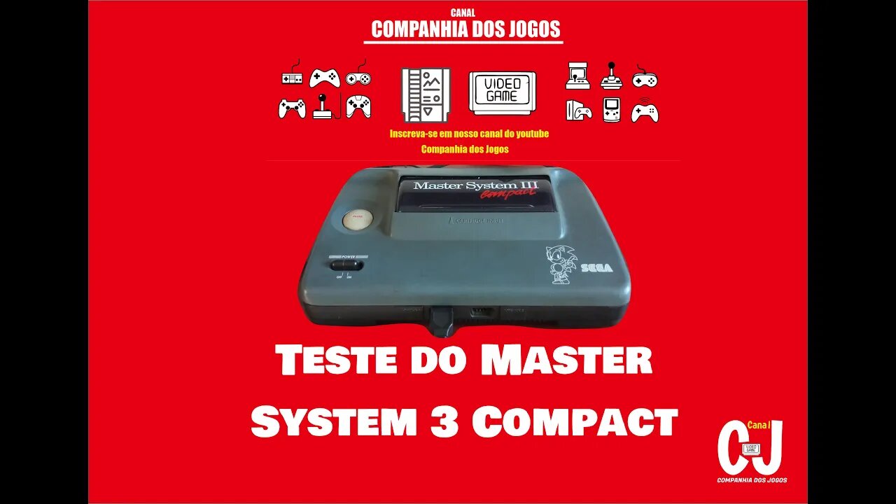 Teste do Master System 3 Compact