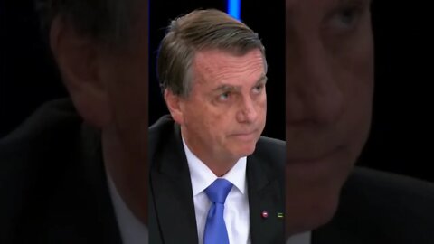 Bolsonaro diz que Willian Bonner esta mentindo.