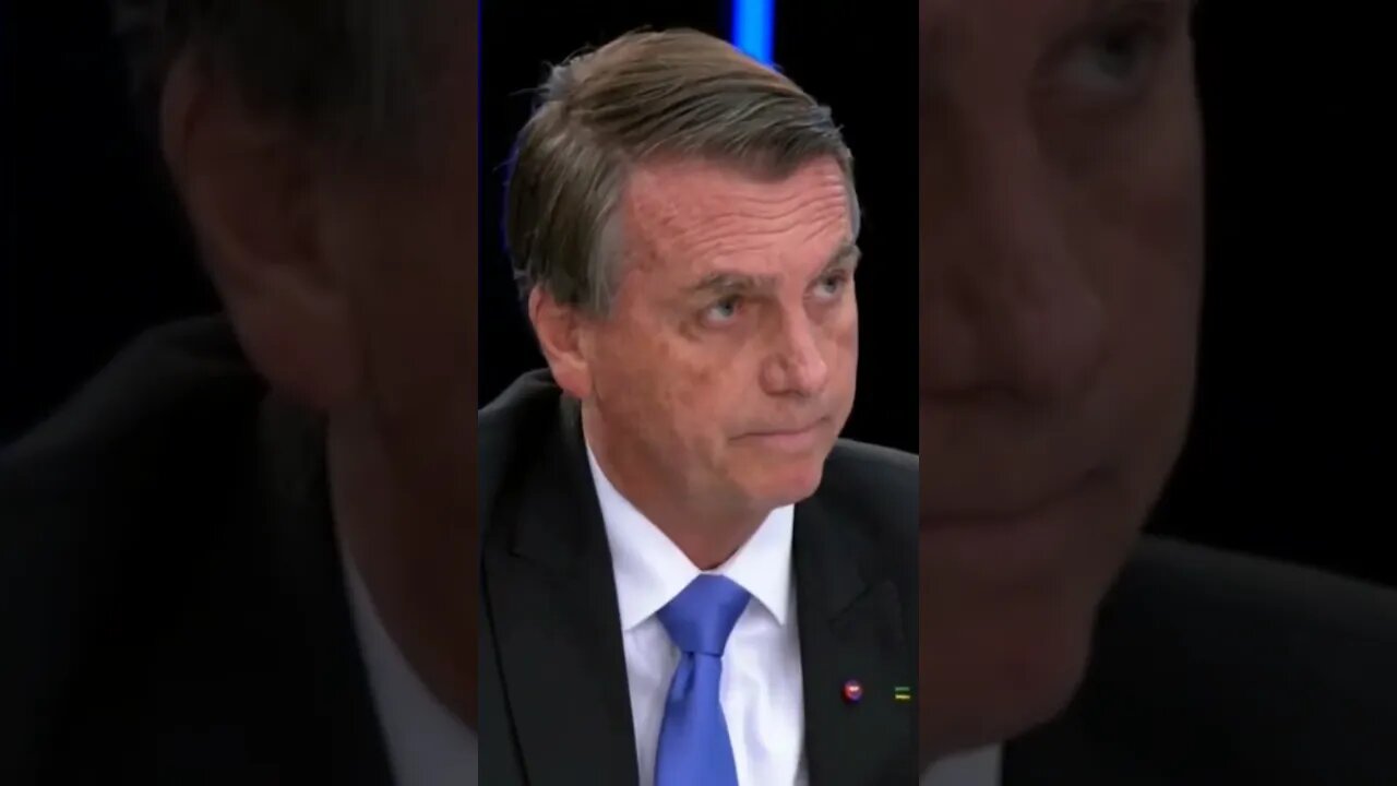 Bolsonaro diz que Willian Bonner esta mentindo.