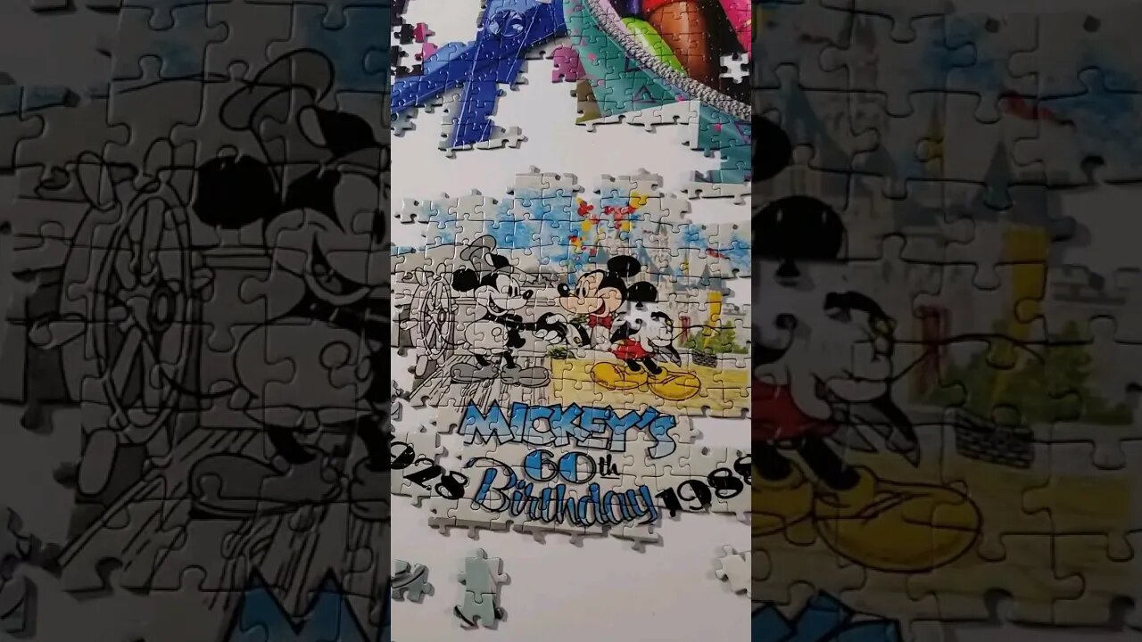 Almost done with the 80s Section! #puzzles #puzzle #disney #shorts #mickeymouse