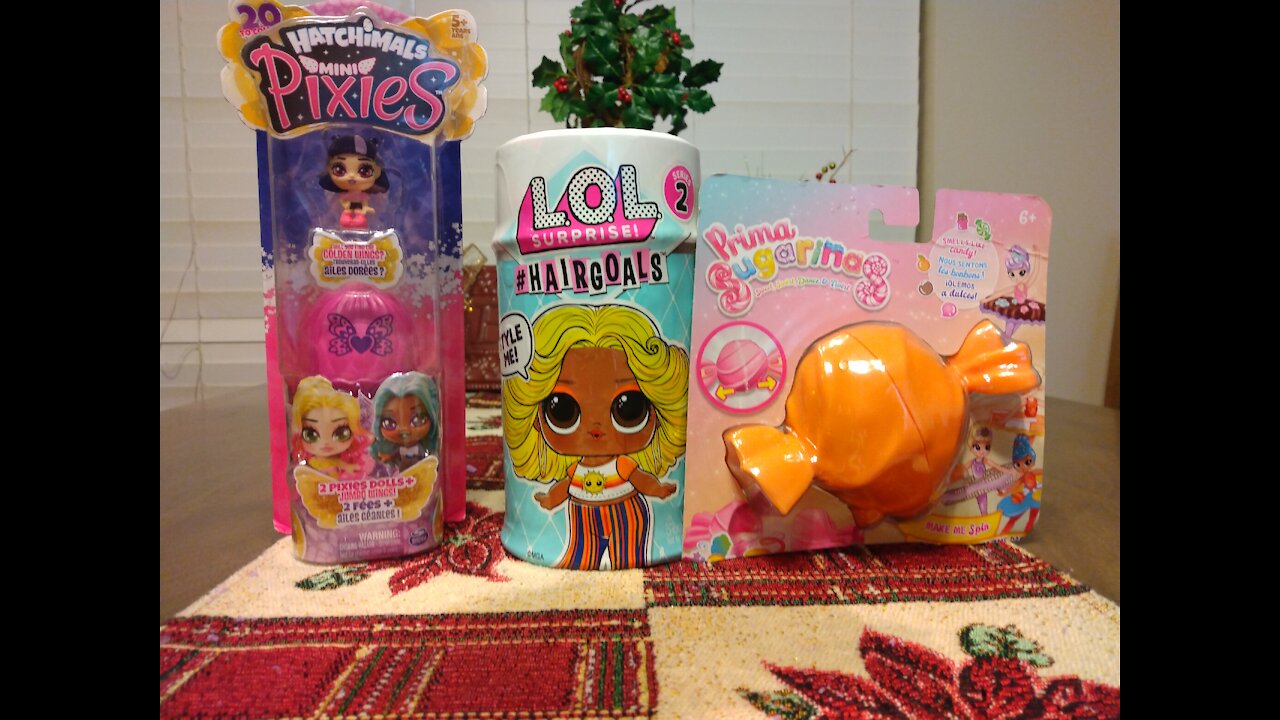 Lol Surprise Hairgoals, UNBOXING Hatchimal Pixies, and Prima Sugarinas