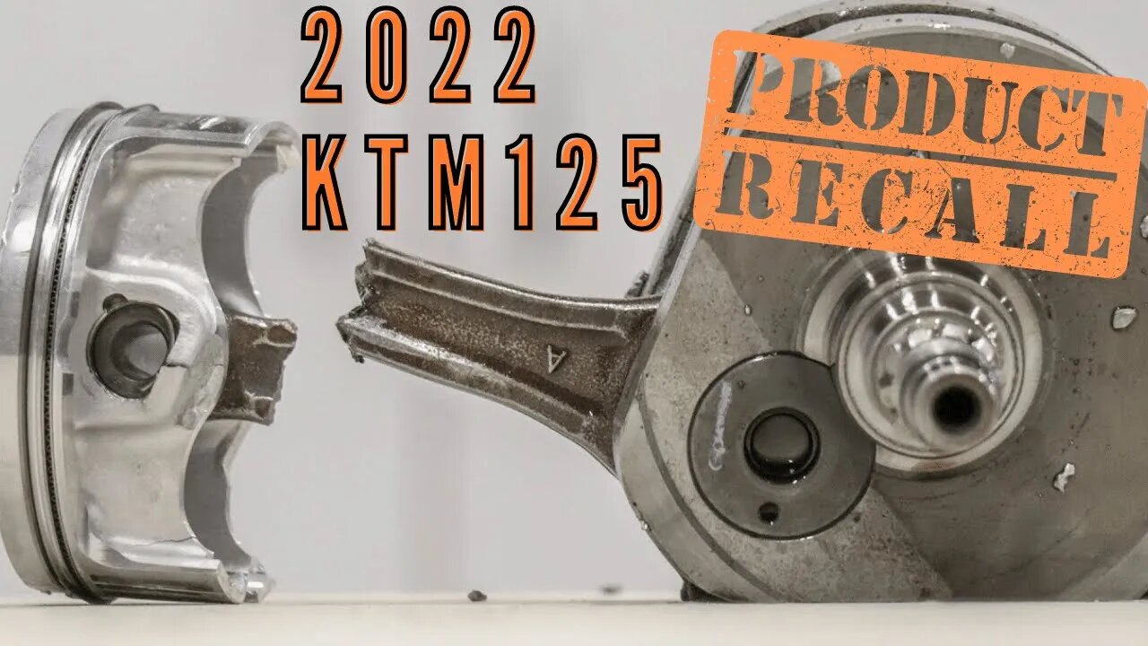 2022 KTM 125 TWO STROKE RECALL (URGENT)