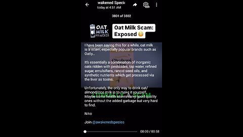 Documentary: The Oat Milk Scam