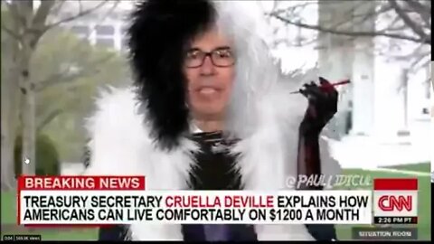 Steve Mnuchin As Cruella DeVille