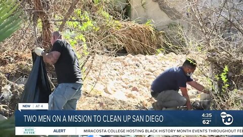 Two men on a mission to clean up San Diego