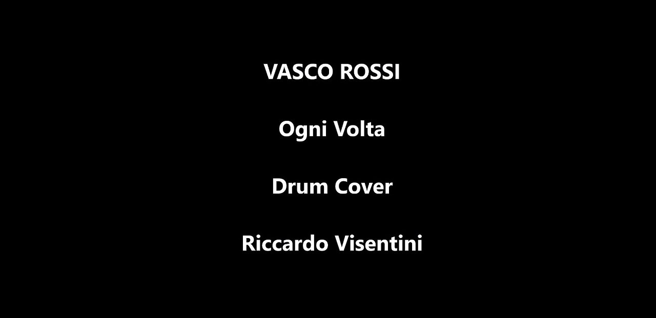 Vasco Rossi - Ogni Volta - Drum Cover