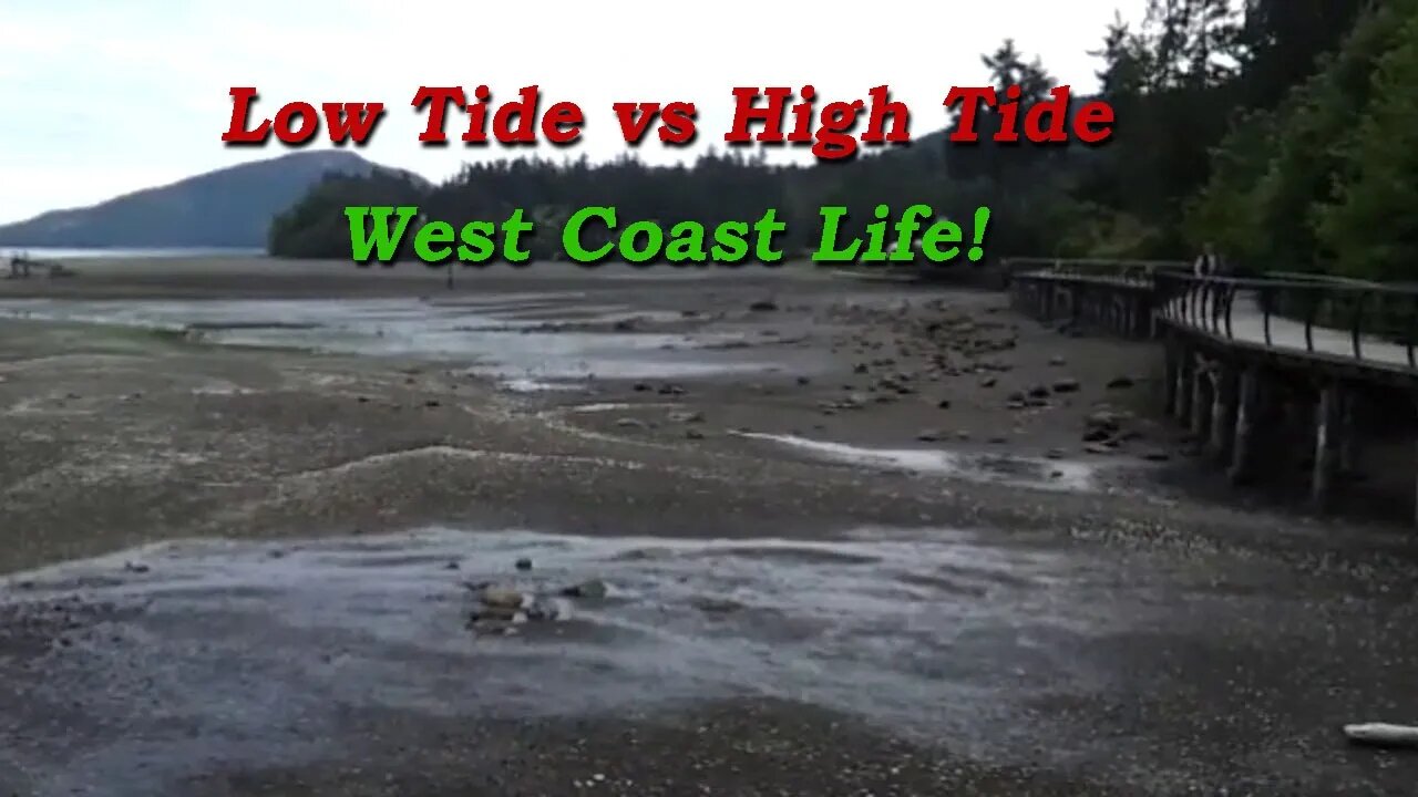 Low Tide vs High Tide, life on the West Coast!