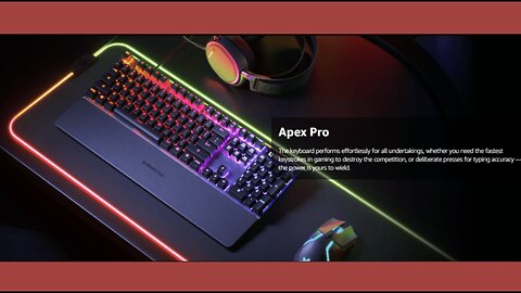 SteelSeries Apex Pro HyperMagnetic Gaming Keyboard