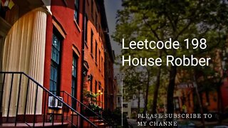 Leetcode 198 House Robber