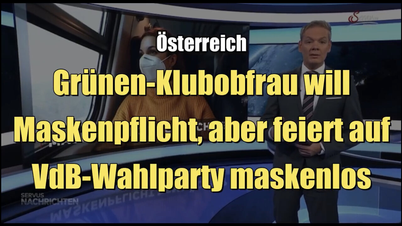 🇦🇹 Grünen-Klubobfrau will Maskenpflicht, aber feiert auf VdB-Wahlparty maskenlos (10.10.2022)