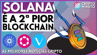 🔥 JÁ ERA SOLANA? CARDANO - 66% VAI QUEBRAR - DOT NA BOLSA - VET VECHAIN - NOTÍCIAS CRIPTO DE HOJE