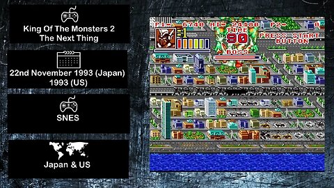 Console Fighting Games of 1993 - King Of The Monsters 2 The Next Thing