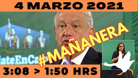 💩🐣👶 #AMLITO | Mañanera *Jueves 4 de marzo de 2021* | El gansito veloz de 3:08 a 1:50.