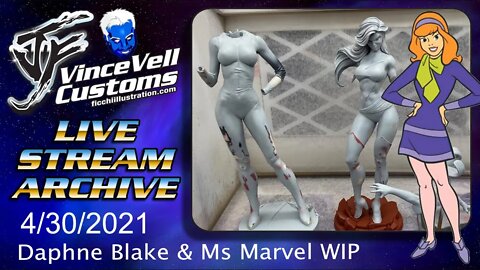 VinceVellCUSTOMS Live Stream - Daphne Blake, Ms Marvel WIP