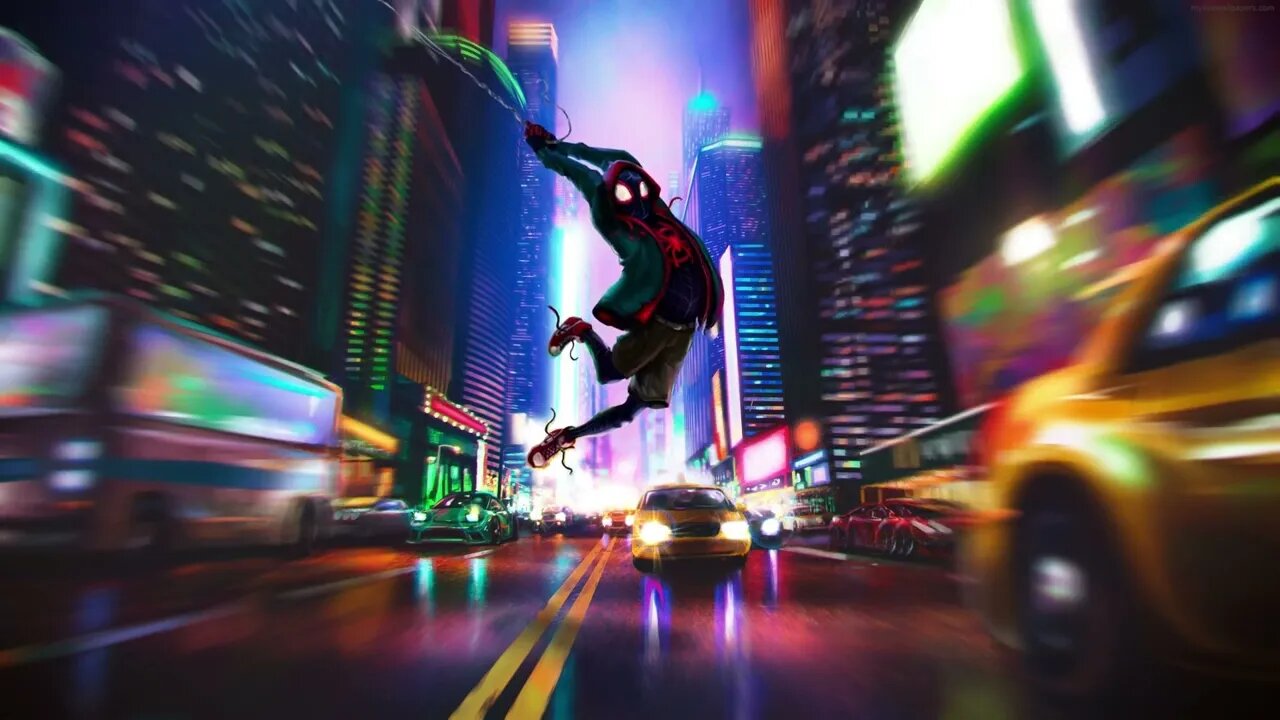 Lively Wallpaper - Miles Morales NYC