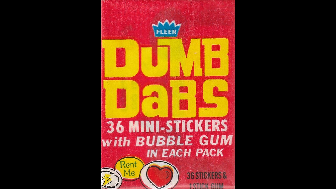 Dumb Dabs Mini Stickers Packs (1977, Fleer) -- What's Inside