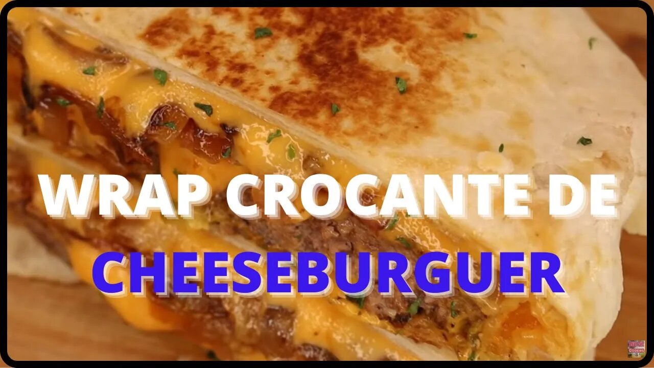 Wrap crocante de Cheesburguer | Melhor que Taco Bell - LEGENDADO