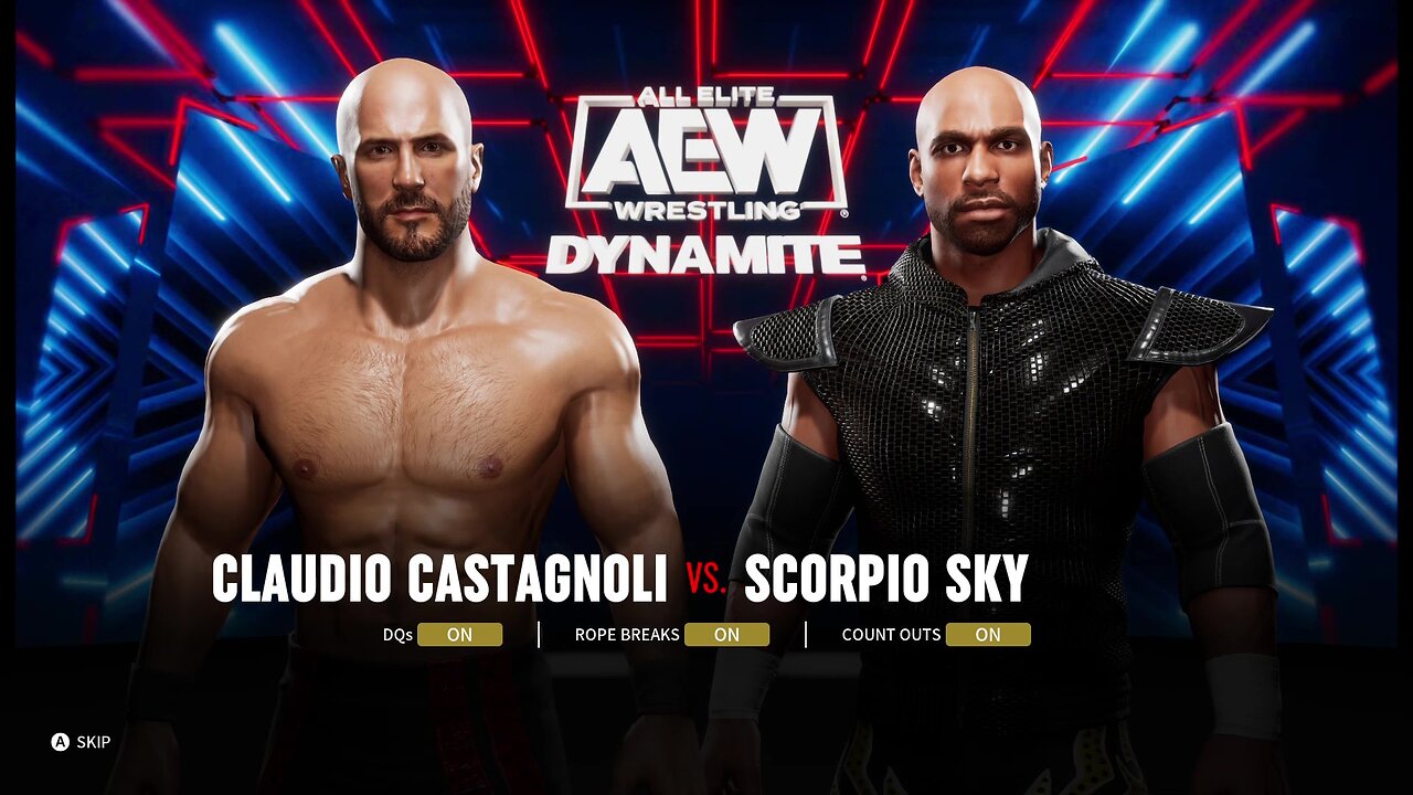 AEW FF Claudio Castagoni vs Scorpio Sky