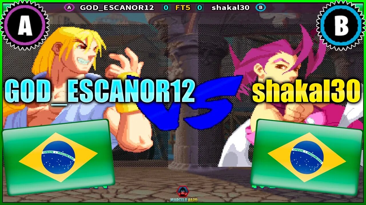 Street Fighter Alpha 2 (GOD_ESCANOR12 Vs. shakal30) [Brazil Vs. Brazil]