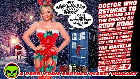 LIVE@5: Doctor Who Returns to Christmas!! The Marvels gets Ready to EPICALLY Fail!!! Israel Hamas!!!