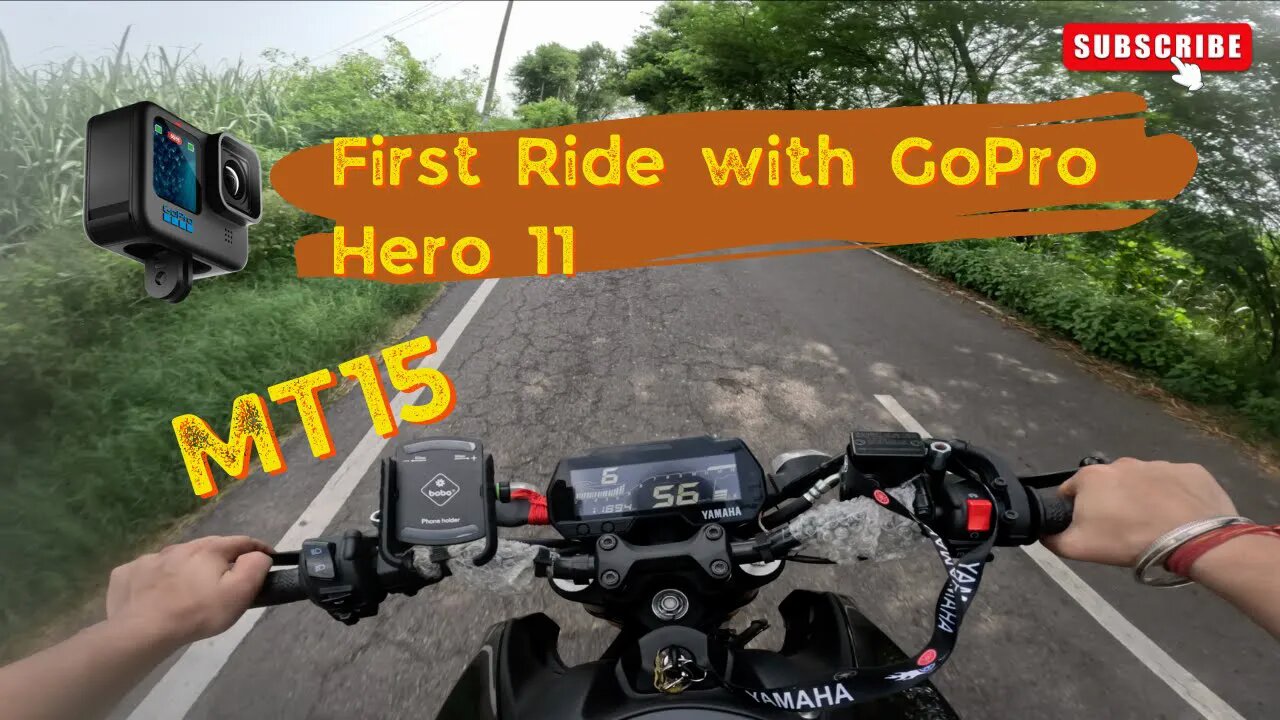 Thrilling First Ride on MT15 | GoPro 11 Adventure | Unleashing the Power!