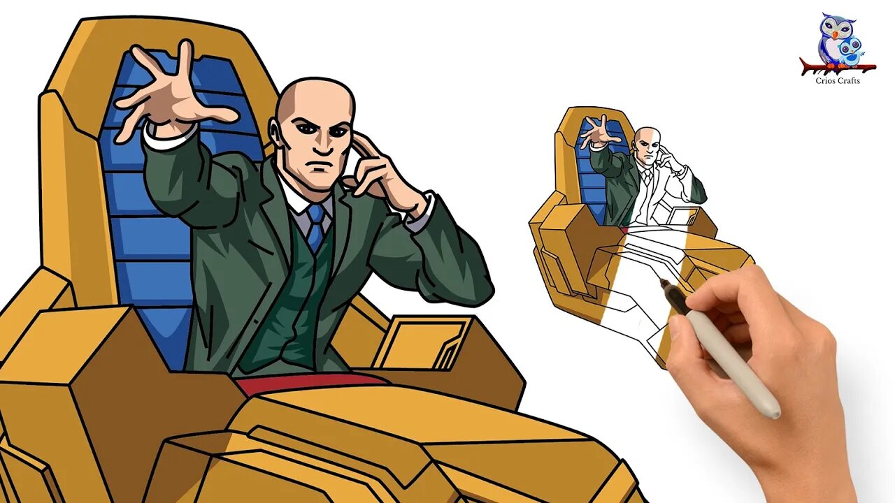 How To Draw Professor Xavier Illuminati - Multiverse of Madness