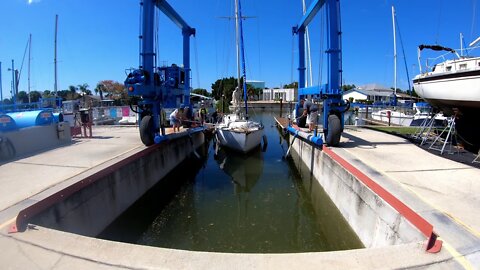 Eric's Pearson Alberg 35 Haul Out - Stering Marina, Hernando Beach, FL