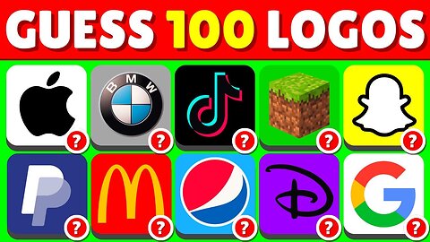 Guess the Logo in 3 Seconds | 100 Famous Logos