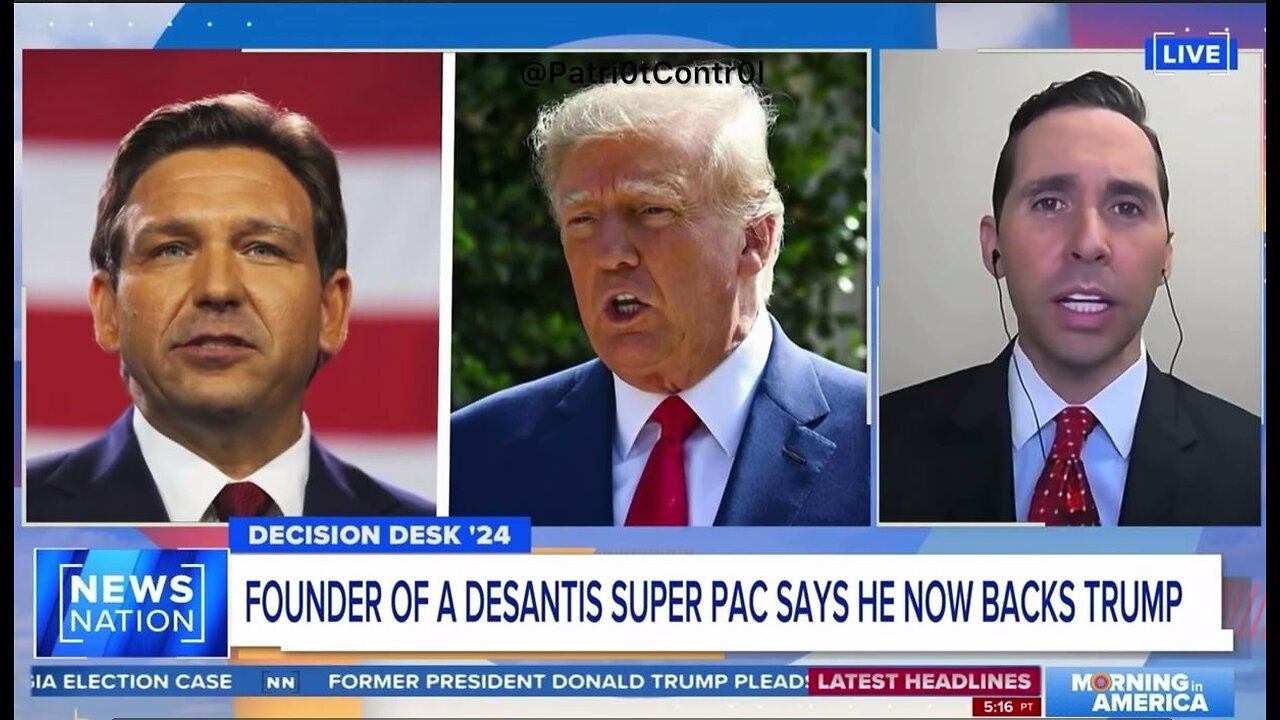 Founder of the DeSantis Super PAC Now BACKS TRUMP!