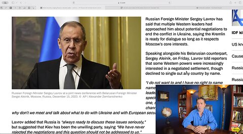 FM Lavrov discloses: West secretly approached Russia to NEGOTIATE