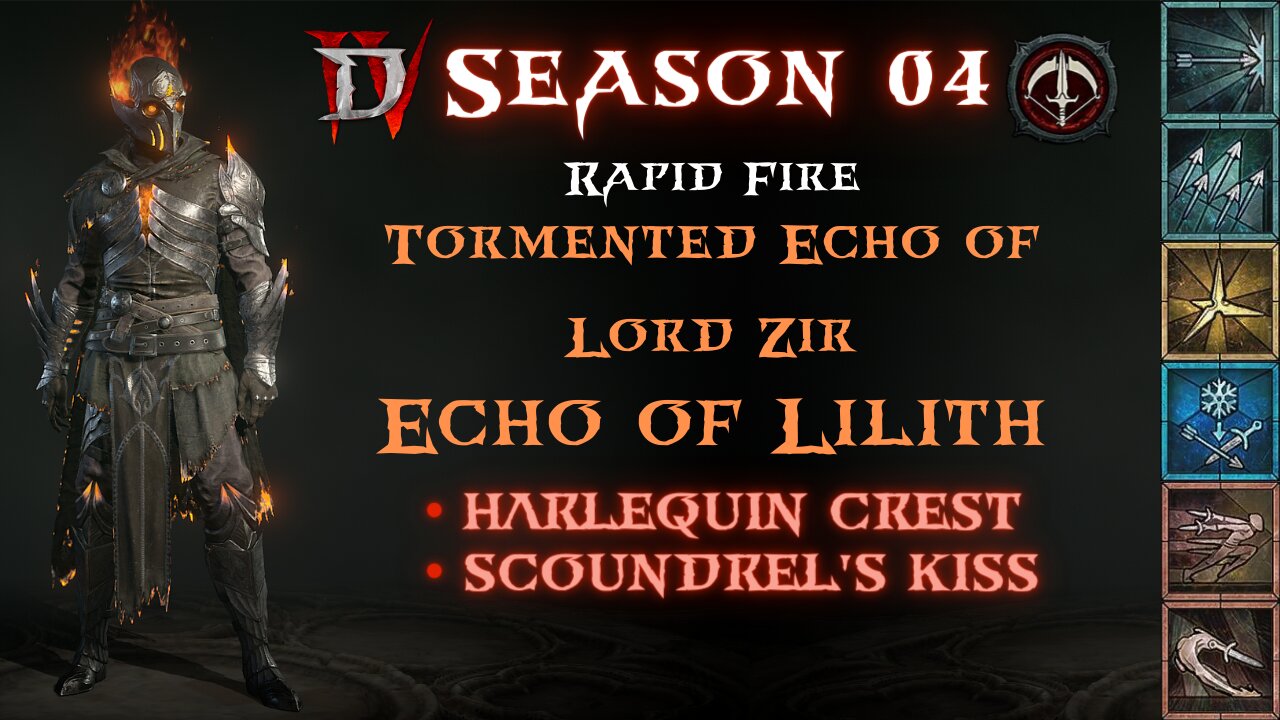 Diablo 4 - S04 - Rapid Fire Tormented Echo of Lord Zir & Echo of Lilith