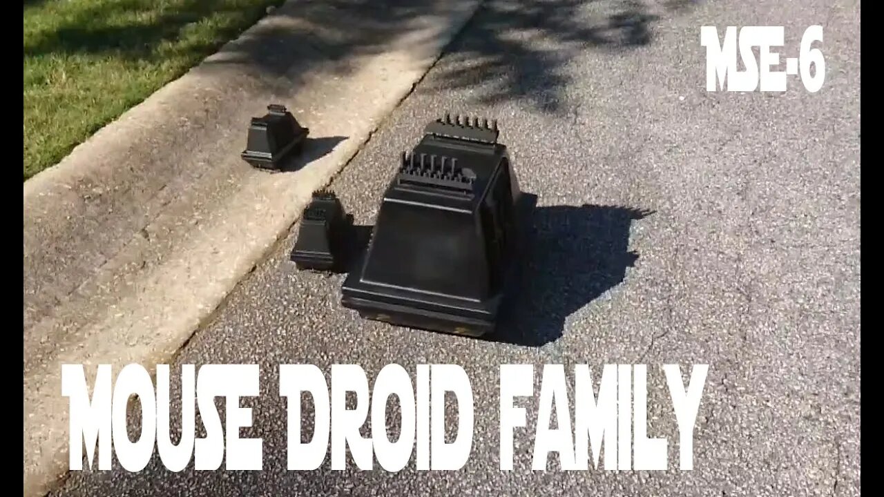 Taking the Entire Mouse Droid Family Out for a Walk #mse6 #starwars