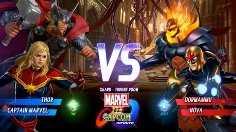 Thor & Captain Marvel VS Dormammu & Nova Marvel vs Capcom Infinite