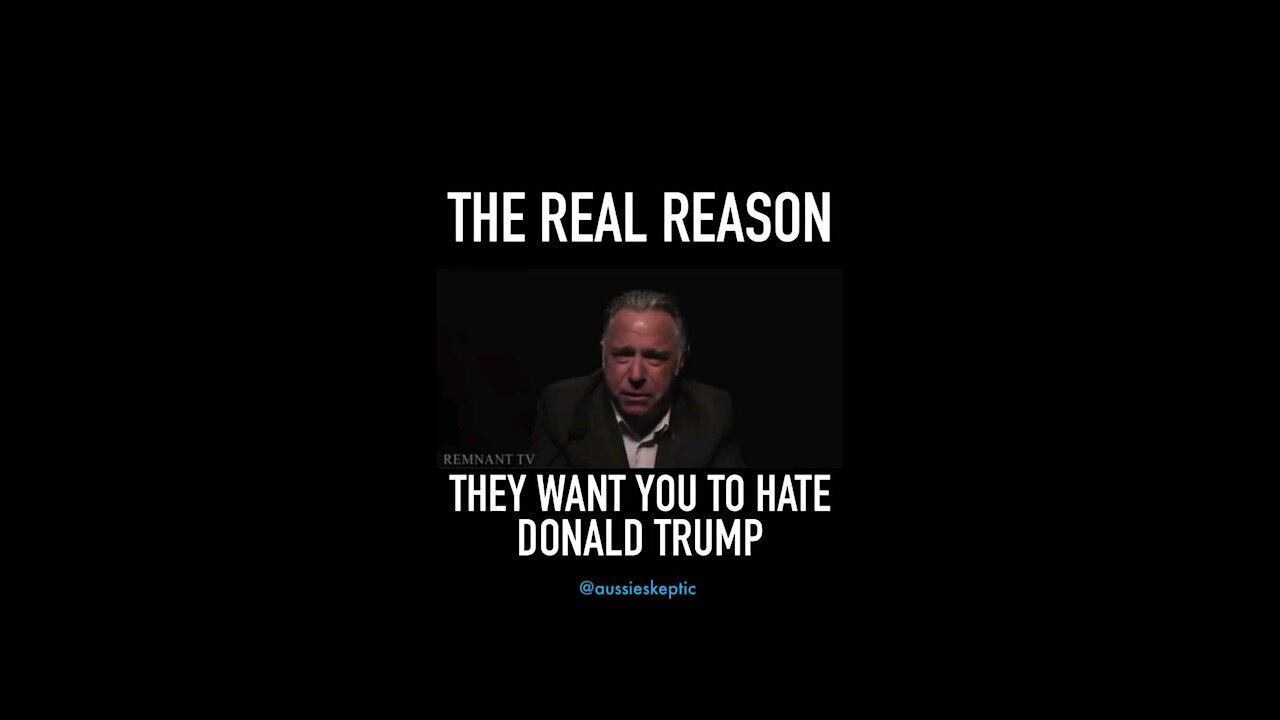 The Real Reason they want you to hate President Trump