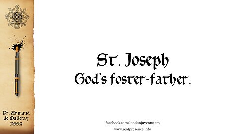 St Joseph, God’s foster-father.