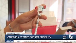 California expands COVID-19 booster shot eligibility