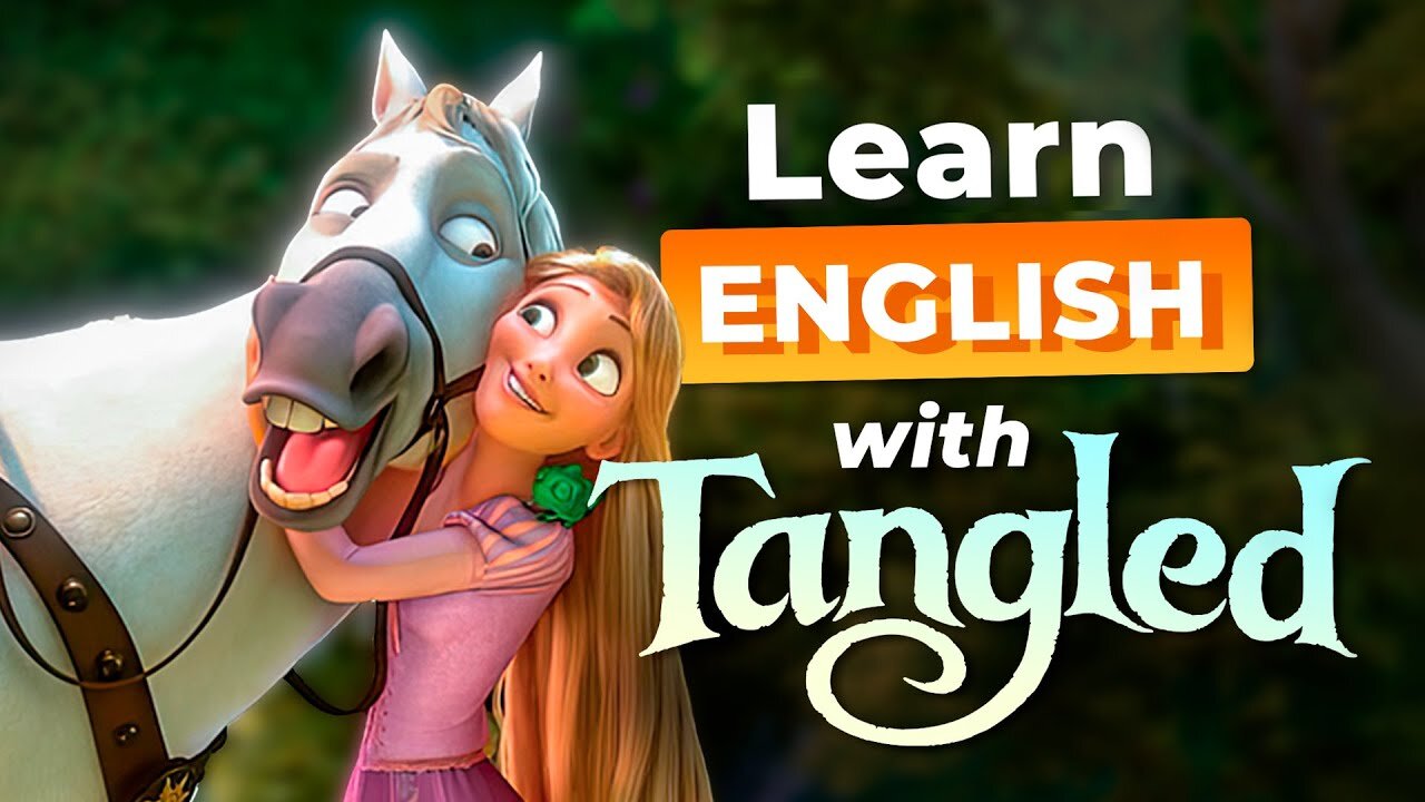 Learn ENGLISH with TANGLED — Rapunzel Wins Over Maximus