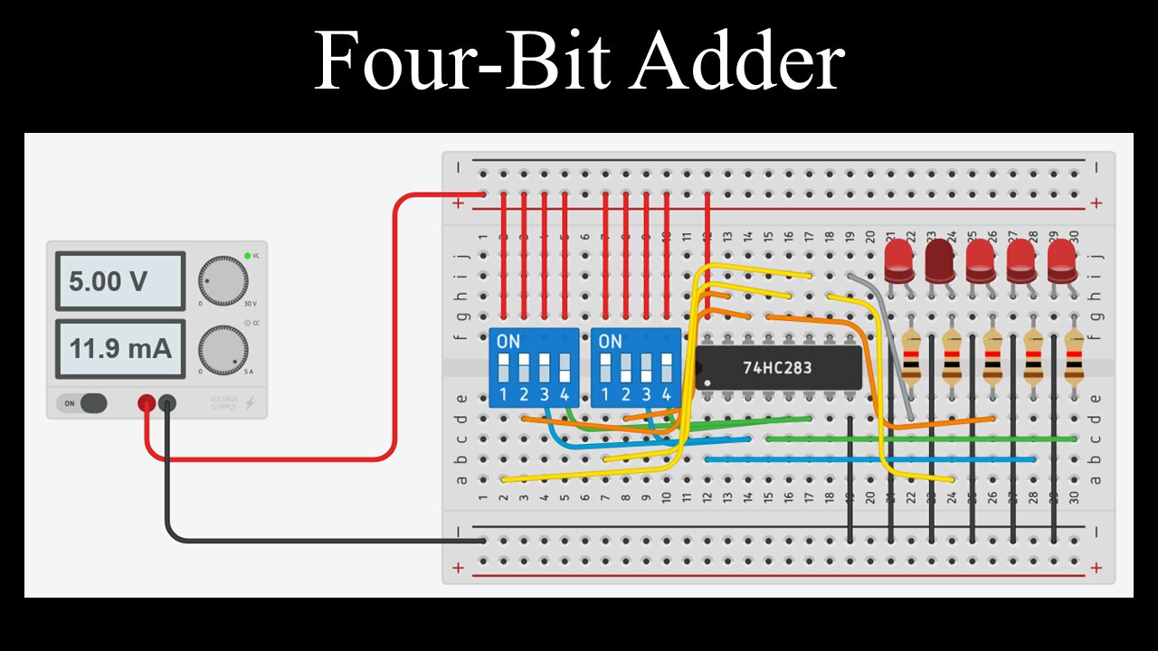 4-Bit Ripple Carry Adder, Logic Circuit - Discrete Mathematics