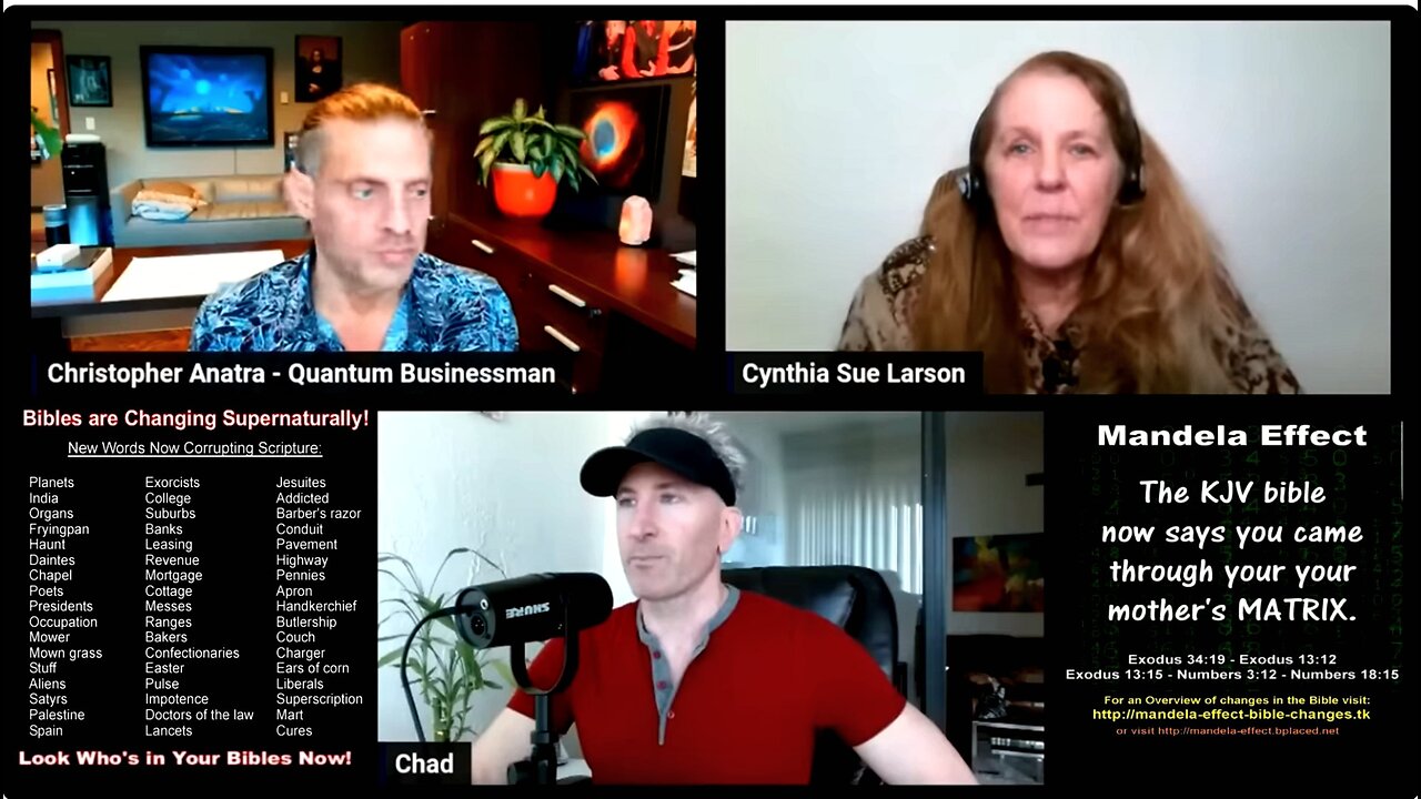 Christopher Anatra & Cynthia Sue Larson: New Mandela Effects & Shifting Timelines