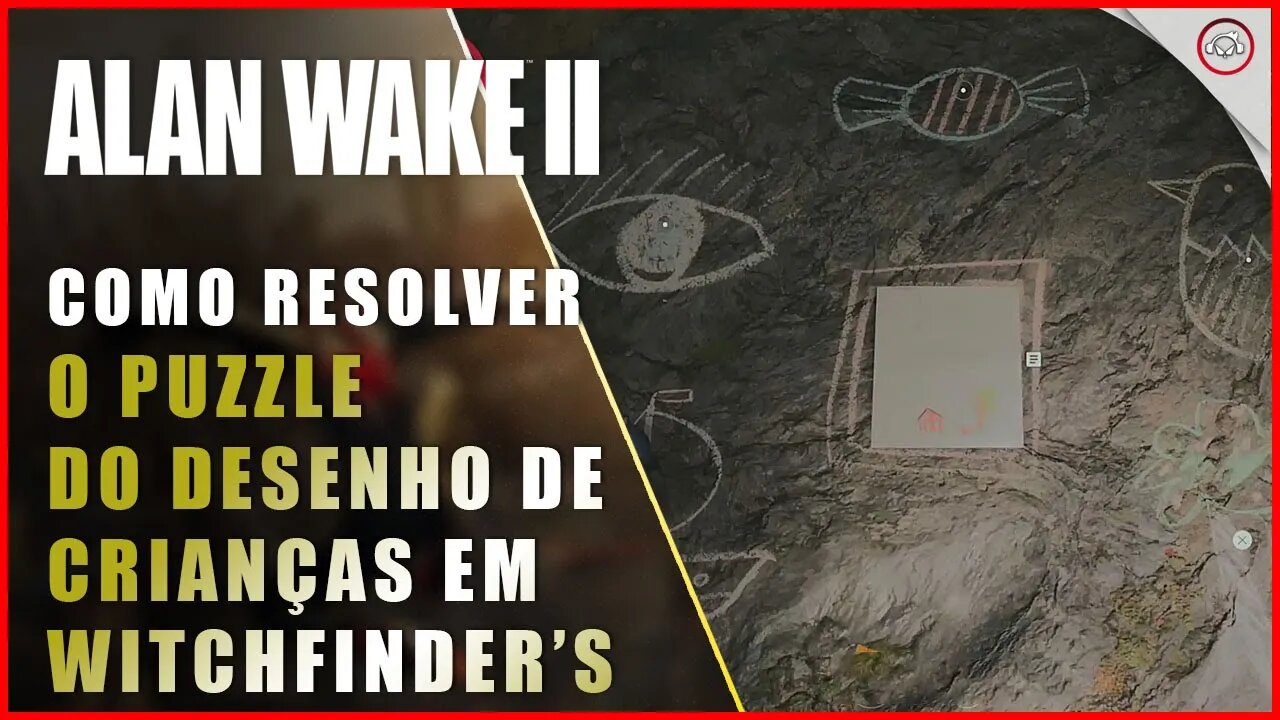 Alan Wake 2, Como resolver o puzzle dos desenhos de criança na cabana, witchfinder's station